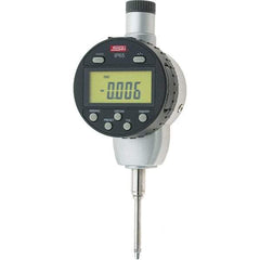 SPI - 0 to 1" Range, 0.00005" Graduation, Electronic Drop Inidicator - Flat & Lug Back, 0.0002" Accuracy, Digital Display, Inch & Metric - Americas Industrial Supply