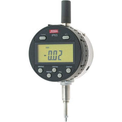 SPI - 0 to 1/2" Range, 0.0005" Graduation, Electronic Drop Inidicator - Flat & Lug Back, 0.0008" Accuracy, Digital Display, Inch & Metric - Americas Industrial Supply