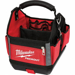 Milwaukee Tool - PACKOUT 28 Pocket, Ballistic Polyester, Red/Black Tote - Americas Industrial Supply