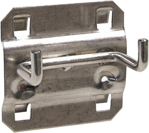 Triton - 2.2" Wide x 2.2" High Peg Board Kit - 3 Hooks, Stainless Steel, Stainless Steel - Americas Industrial Supply