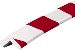 PRO-SAFE - 39" Long, Polyurethane Foam Type E Corner Guard - Red/White, 1" High x 2" Wide Side - Americas Industrial Supply