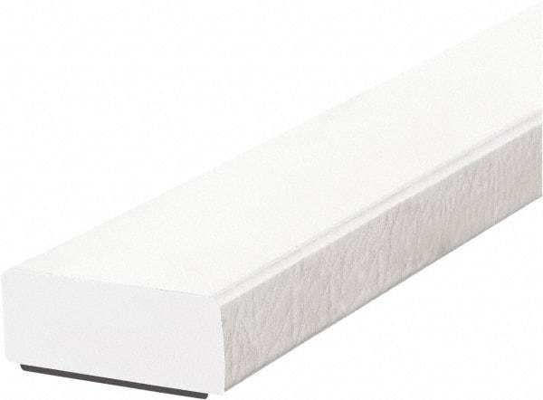 PRO-SAFE - 39" Long, Polyurethane Foam Type D Surface Guard - White, 1" High x 2" Wide Side - Americas Industrial Supply