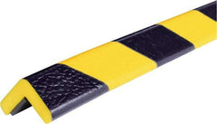 PRO-SAFE - 39" Long, Polyurethane Foam Type E Corner Guard - Black/Yellow, 1" High x 2" Wide Side - Americas Industrial Supply