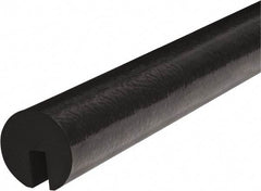 PRO-SAFE - 39" Long, Polyurethane Foam Type B+ Edge Guard - Black, 1" High x 2" Wide Side - Americas Industrial Supply