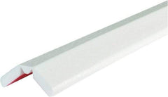PRO-SAFE - 39" Long, Polyurethane Foam Type W Bumper Guard - White, 1" High x 2" Wide Side - Americas Industrial Supply