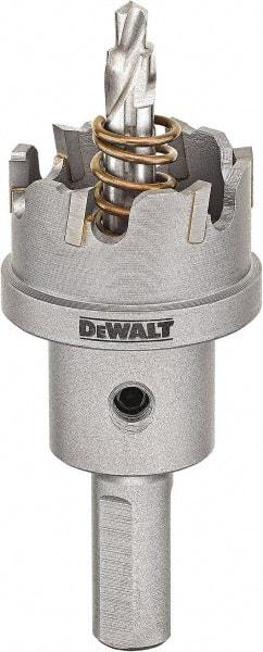 DeWALT - 7/8" Diam, 1/4" Cutting Depth, Hole Saw - Carbide-Tipped Saw, Toothed Edge - Americas Industrial Supply