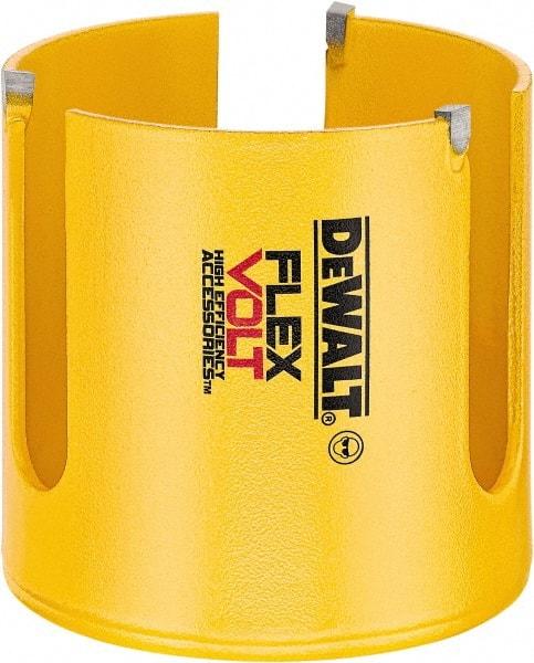 DeWALT - 2-9/16" Diam, 2" Cutting Depth, Hole Saw - Carbide-Tipped Saw, Toothed Edge - Americas Industrial Supply