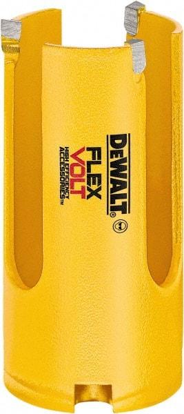 DeWALT - 1-3/8" Diam, 2" Cutting Depth, Hole Saw - Carbide-Tipped Saw, Toothed Edge - Americas Industrial Supply