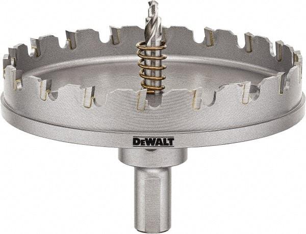 DeWALT - 4" Diam, 1/4" Cutting Depth, Hole Saw - Carbide-Tipped Saw, Toothed Edge - Americas Industrial Supply