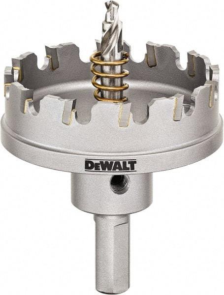 DeWALT - 2-1/4" Diam, 1/4" Cutting Depth, Hole Saw - Carbide-Tipped Saw, Toothed Edge - Americas Industrial Supply