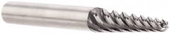 Kennametal - 4° Taper Angle per Side, 6mm Small End Diam, 39mm LOC, Solid Carbide 6 Flute Tapered Ball End Mill - AlTiN Finish, 100mm OAL, 0.4724" Shank Diam, 38° Helix - Americas Industrial Supply