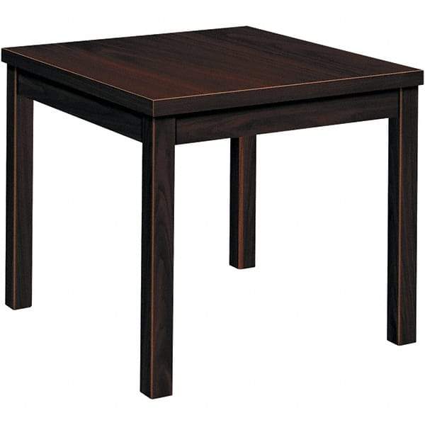 Hon - 20" Long x 24" Wide x 20" High Stationary Reception Table - Mahogany (Color), High Pressure Laminate - Americas Industrial Supply