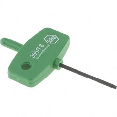 Wiha - T6 Torx Key - Wing Handle, 35mm Length Under Head, 2.7" OAL - Americas Industrial Supply