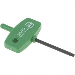 Wiha - T9 Torx Key - Wing Handle, 40mm Length Under Head, 2.9" OAL - Americas Industrial Supply