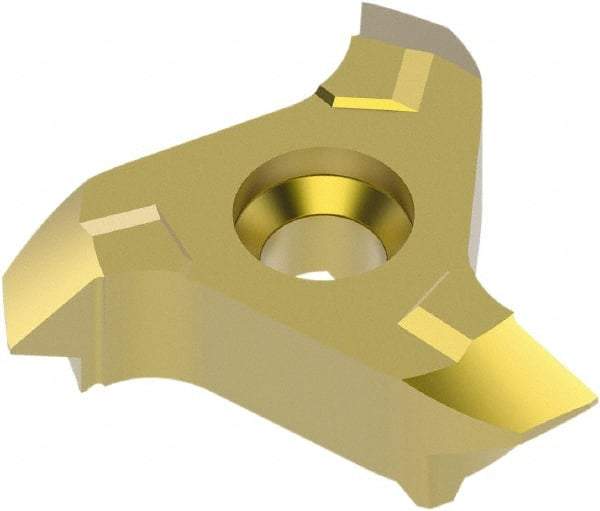 Seco - R335.14177, Internal UN 60° Threading Insert - 12 TPI Ext Pitch, 12 TPI Int Pitch, Neutral Insert, TiAlN/TiN Finish, Carbide - Americas Industrial Supply