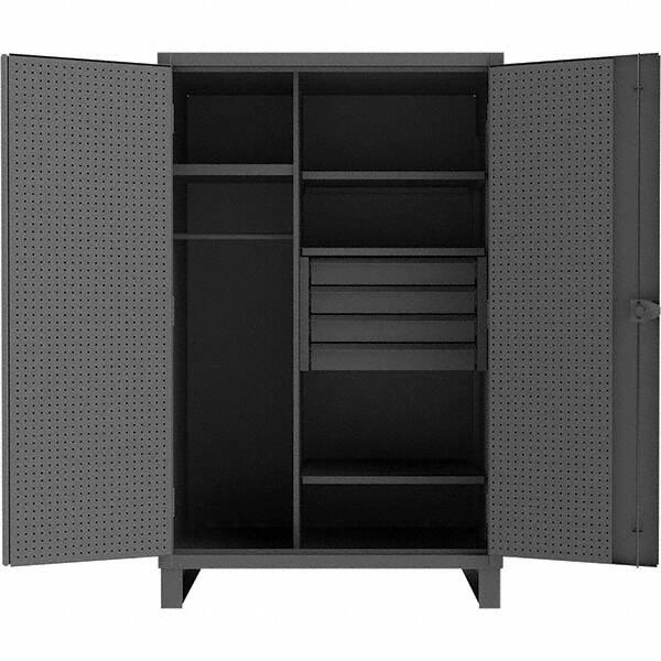 Durham - 3 Shelf 60 Bin Wardrobe Storage Cabinet - Americas Industrial Supply