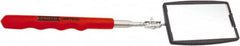 Proto - 29.75" OAL, Rectangular Glass Inspection Mirror - 3-3/4" Wide, 6-1/2" Collapsed Length, Telescoping - Americas Industrial Supply