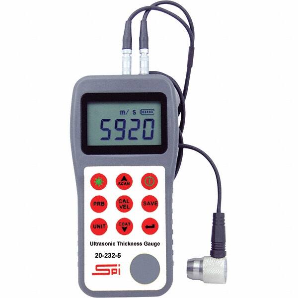SPI - Electronic Thickness Gages Minimum Measurement (Decimal Inch): 0.0250 Maximum Measurement (Decimal Inch): 23.6200 - Americas Industrial Supply