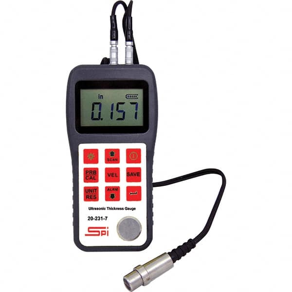 SPI - Electronic Thickness Gages Minimum Measurement (Decimal Inch): 0.0400 Maximum Measurement (Decimal Inch): 12.0000 - Americas Industrial Supply