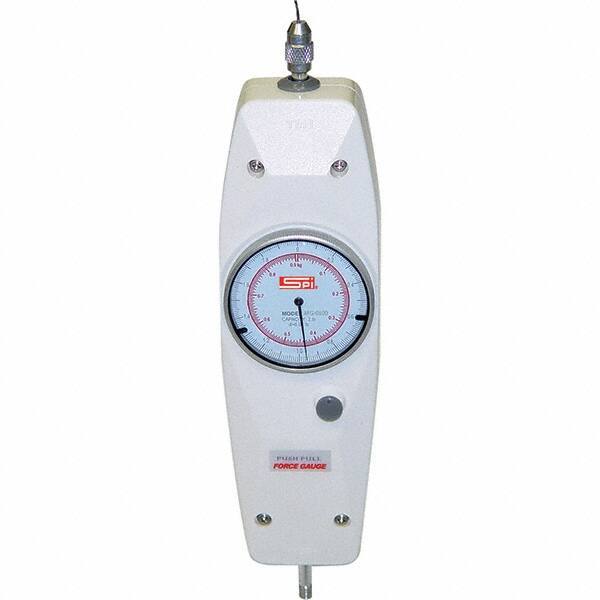 SPI - Mechanical Tension & Compression Force Gages Capacity (Lb.): 22.50 Capacity (kgf): 10.00 - Americas Industrial Supply