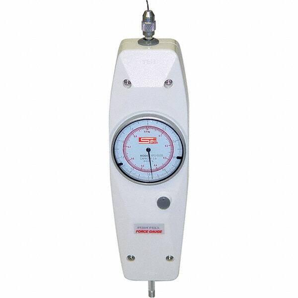 SPI - Mechanical Tension & Compression Force Gages Capacity (Lb.): 11.00 Capacity (kgf): 4.50 - Americas Industrial Supply