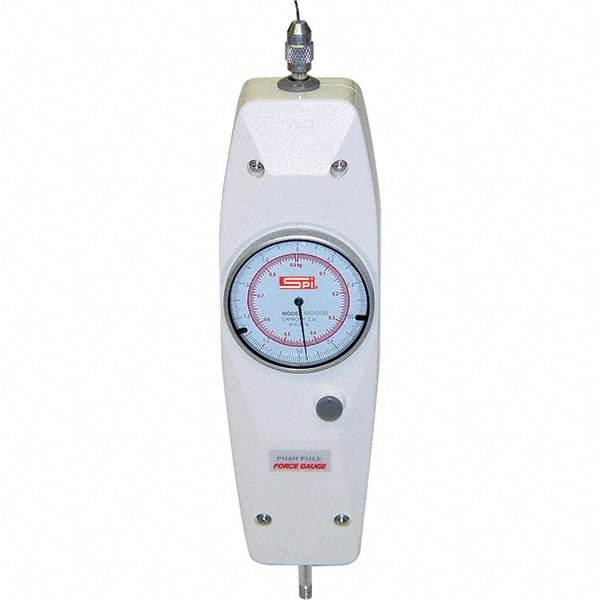 SPI - Mechanical Tension & Compression Force Gages Capacity (Lb.): 4.50 Capacity (kgf): 2.00 - Americas Industrial Supply