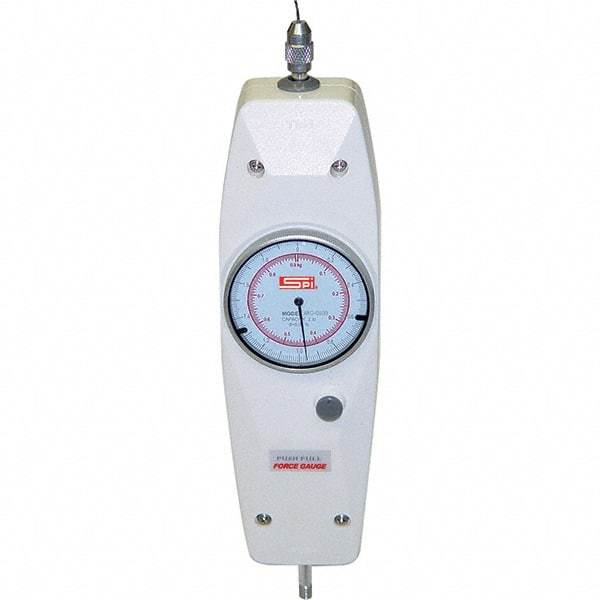 SPI - Mechanical Tension & Compression Force Gages Capacity (Lb.): 45.00 Capacity (kgf): 22.67 - Americas Industrial Supply