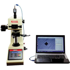 SPI - Vickers, Knoop Bench Top Hardness Tester - 0.1 HRC Resolution 1HV Min Hardness to 2967 HV Max Hardness, Digital Display - Americas Industrial Supply