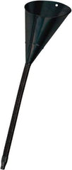 lumax - 64 oz Capacity Steel Funnel - 8" Mouth OD, 1/2" Tip OD, 16" Flexible Spout, Black - Americas Industrial Supply