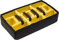 Pelican Products, Inc. - Tool Box Foam Divider Set - 13-1/4" Wide x 7-1/8" Deep x 19-3/4" High, Black/Yellow, For Pelican Case 1557 - Americas Industrial Supply