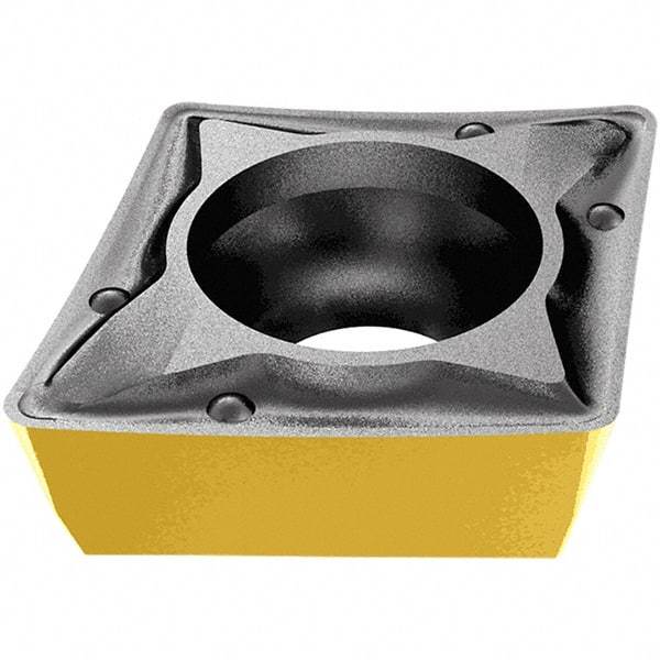 Iscar - DCMT2-.004 PF Grade IC807 Carbide Turning Insert - TiAlN Finish, 55° Diamond, 1/4" Inscr Circle, 3/32" Thick, 0.004" Corner Radius - Americas Industrial Supply