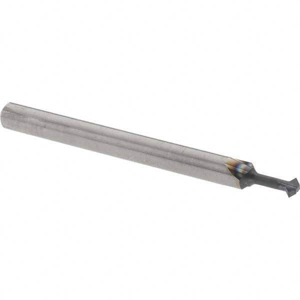 Accupro - 3/32° 3/32" Cut Diam, 0.047" Cut Width, 1/8" Shank, Solid Carbide Double-Angle Cutter - Americas Industrial Supply