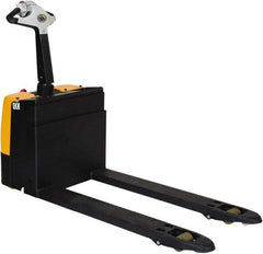 Vestil - 3,000 Lb Capacity, 7.8" Lift Electric Pallet Truck - 3.11" Min Lift Height, 47" Fork Length x 5-57/64" Fork Width, 25" Overall Width - Americas Industrial Supply