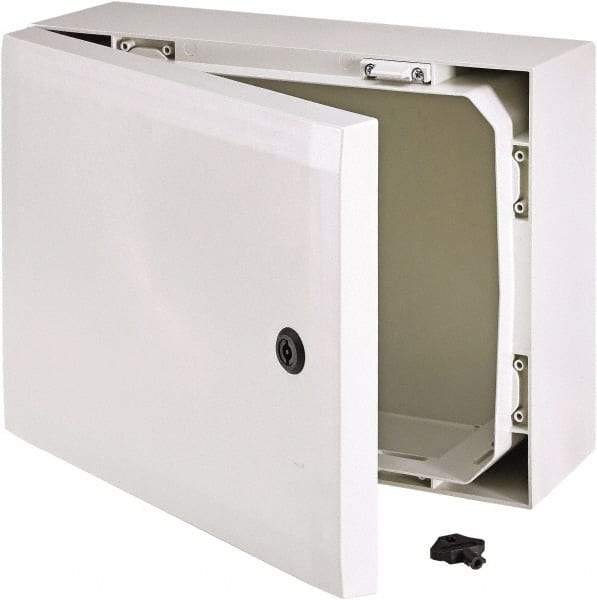 Fibox - Polycarbonate Standard Enclosure Hinge Cover - NEMA 4, 4X, 5.91" Wide x 11.81" High x 7.87" Deep, Impact Resistant - Americas Industrial Supply