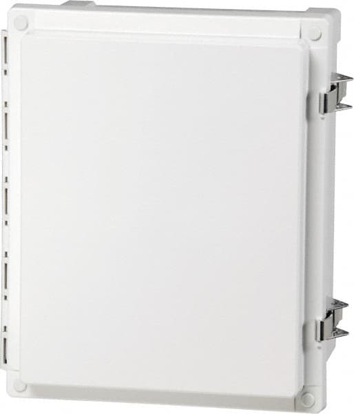 Fibox - Polycarbonate Standard Enclosure Hinge Cover - NEMA 4, 4X, 6, 6P, 12, 13, 16" Wide x 20" High x 8" Deep, Impact, Moisture & Corrosion Resistant, Dirt-tight & Dust-tight - Americas Industrial Supply