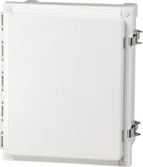 Fibox - Polycarbonate Standard Enclosure Hinge Cover - NEMA 4, 4X, 6, 6P, 12, 13, 6" Wide x 6" High x 4" Deep, Impact, Moisture & Corrosion Resistant, Dirt-tight & Dust-tight - Americas Industrial Supply