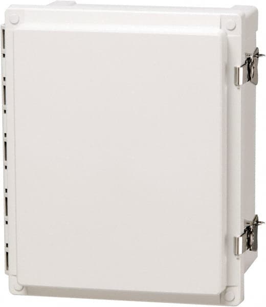 Fibox - Polycarbonate Standard Enclosure Hinge Cover - NEMA 4, 4X, 6, 6P, 12, 13, 16" Wide x 18" High x 10" Deep, Impact, Moisture & Corrosion Resistant, Dirt-tight & Dust-tight - Americas Industrial Supply