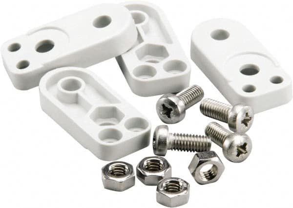 Fibox - Electrical Enclosure Polycarbonate Mounting Foot Kit - For Use with SOLID - Americas Industrial Supply