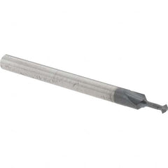 Accupro - 5/64° 5/64" Cut Diam, 0.039" Cut Width, 1/8" Shank, Solid Carbide Double-Angle Cutter - Americas Industrial Supply