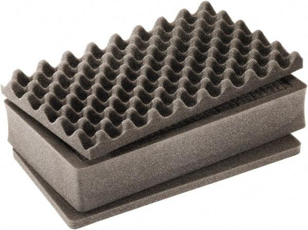 Pelican Products, Inc. - Tool Box Foam Foam Set - 14-1/2" Wide x 7-3/4" Deep x 22-5/8" High, Black, For Pelican Case 1525 - Americas Industrial Supply