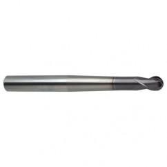 4mm Dia. - 80mm OAL 2 FL 30 Helix Firex Carbide Ball Nose End Mill - Americas Industrial Supply