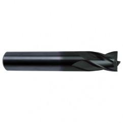 1/4 Dia. x 2-1/2 Overall Length 4-Flute Square End Solid Carbide SE End Mill-Round Shank-Center Cut-Super-A - Americas Industrial Supply