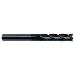 1/2 Dia. x 6 Overall Length 4-Flute Square End Solid Carbide SE End Mill-Round Shank-Center Cut-Super-A - Americas Industrial Supply