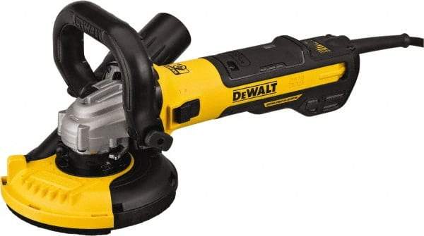 DeWALT - 5" Wheel Diam, 9,000 RPM, Corded Angle & Disc Grinder - 5/8-11 Spindle, 120 Volts, 13 Amps - Americas Industrial Supply