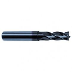 7/16 Dia. x 4-1/2 Overall Length 4-Flute Square End Solid Carbide SE End Mill-Round Shank-Center Cut-Super-A - Americas Industrial Supply