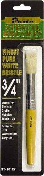 Premier Paint Roller - Stencil Brushes & Rollers Type: Stencil Brush Diameter (Inch): 3/4 - Americas Industrial Supply