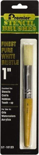 Premier Paint Roller - Stencil Brushes & Rollers Type: Stencil Brush Diameter (Inch): 1 - Americas Industrial Supply