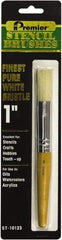 Premier Paint Roller - Stencil Brushes & Rollers Type: Stencil Brush Diameter (Inch): 1 - Americas Industrial Supply