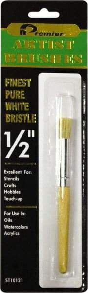 Premier Paint Roller - Stencil Brushes & Rollers Type: Stencil Brush Diameter (Inch): 1/2 - Americas Industrial Supply