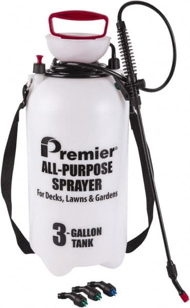 Premier Paint Roller - 3 Gal Chemical Safe Garden Hand Sprayer - Polyethylene Tank, Reinforced Hose - Americas Industrial Supply